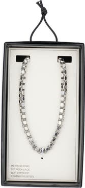 NORDSTROM RACK Men's Stainless Steel Rolo Chain Neckalce
