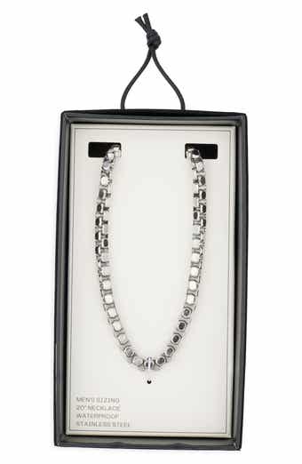 NORDSTROM RACK Men's Stainless Steel Rolo Chain Neckalce