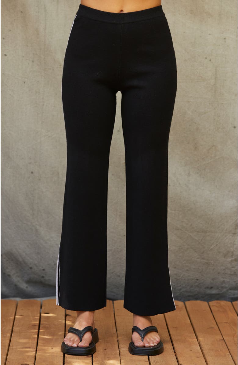 CRESCENT Contrast Trim Sweater Knit Two Piece Set, Alternate, color, 