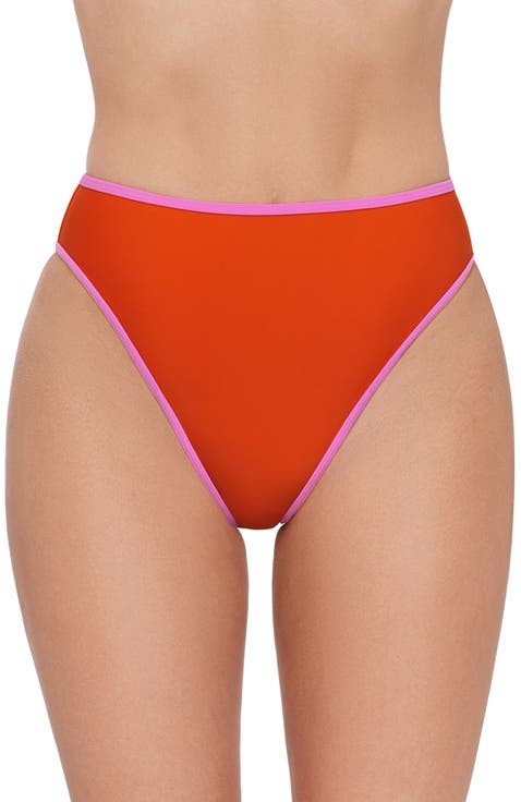 Cheeky High Leg High Waist Bikini Bottom