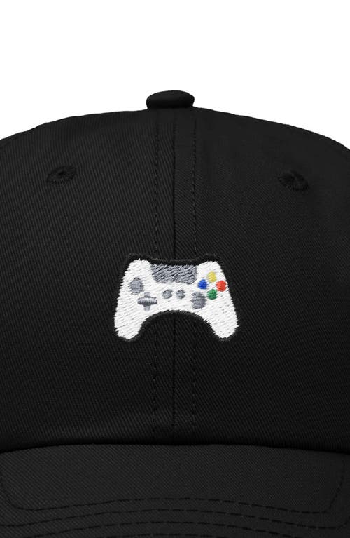 Dalix Game Controller Embroidered Hat In Black