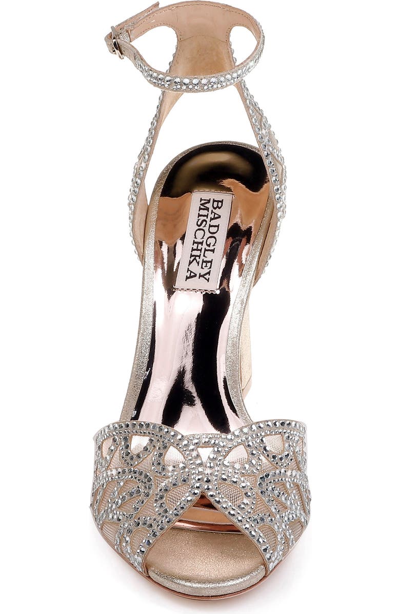 Badgley Mischka Collection Badgley Mischka Hart Crystal Embellished Sandal, Alternate, color,