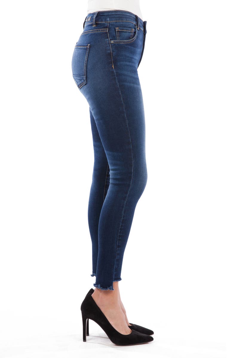 KUT from the Kloth Connie High Waist Step Hem Ankle Skinny Jeans, Alternate, color, 