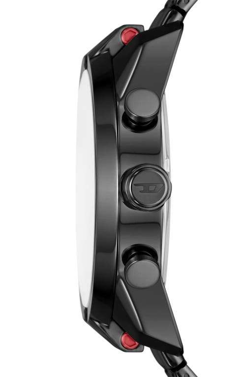 Diesel Men's Chronograph Split Black-tone Stainless Steel Bracelet Watch 51mm