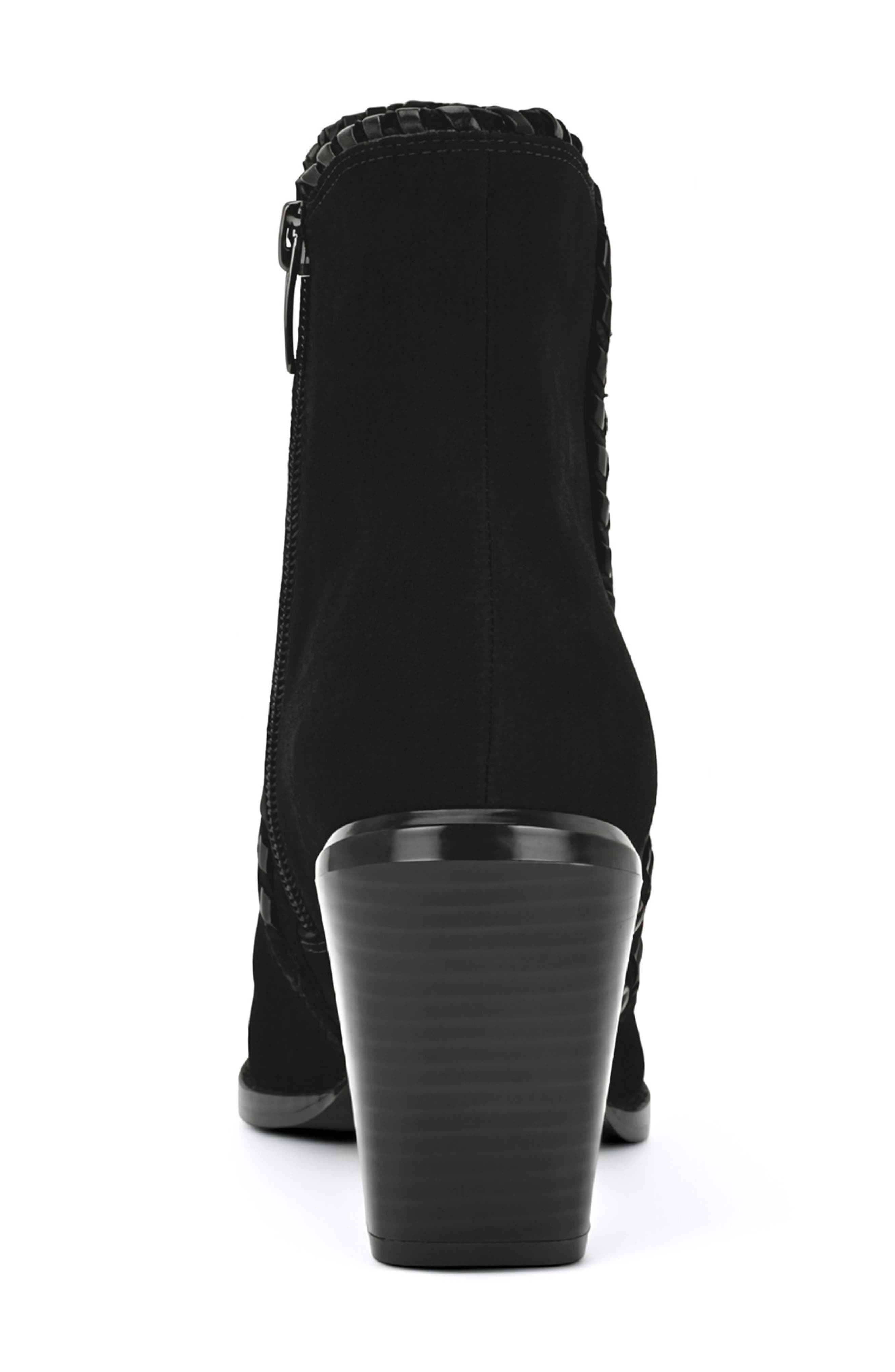 Raxton Block Heel Bootie, Alternate, color, BLACK