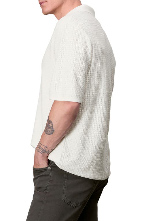 Rag & Bone Hayes Polo Sweater In White