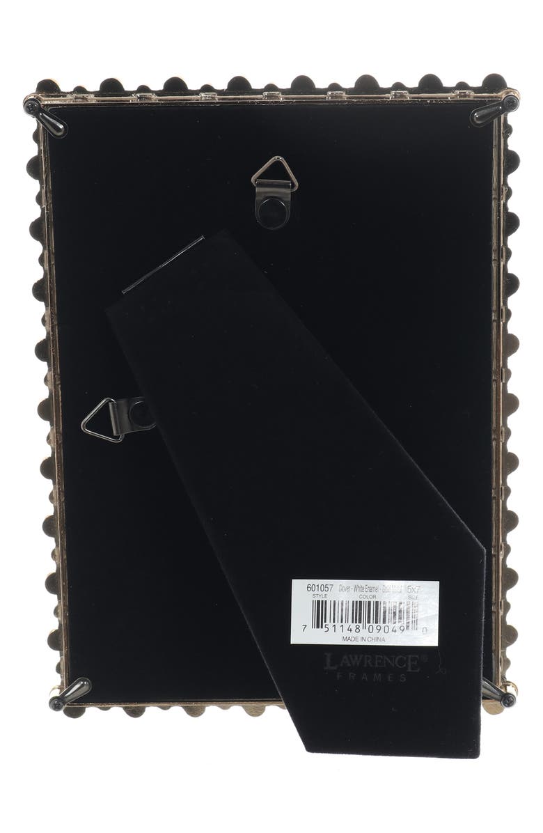 Lawrence Frames White Enamel Clover Picture Frame, Main, color, White/Gold