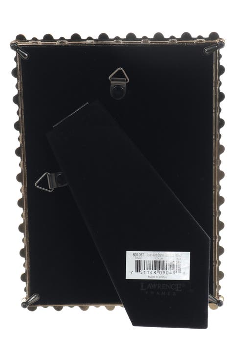 White Enamel Clover Picture Frame