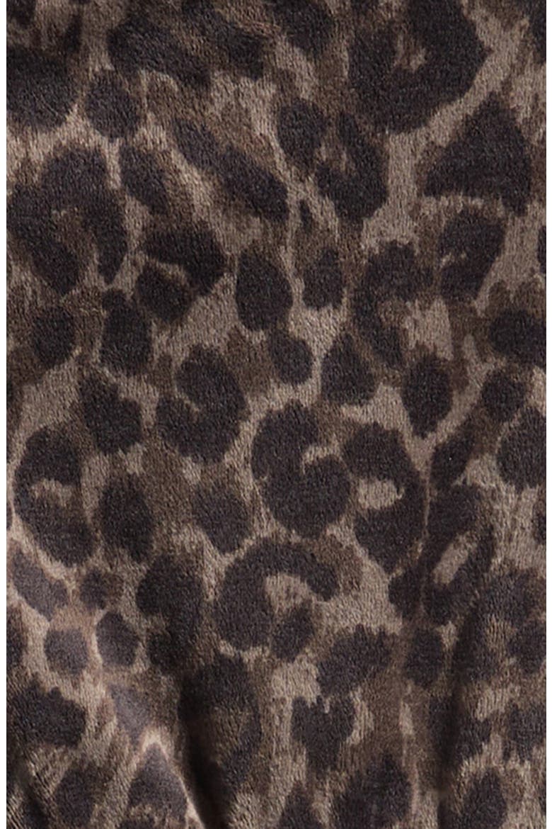 Cheetah Print Long Sleeve Dress & Bloomers Set, Alternate, color, LEOPARD PRINT