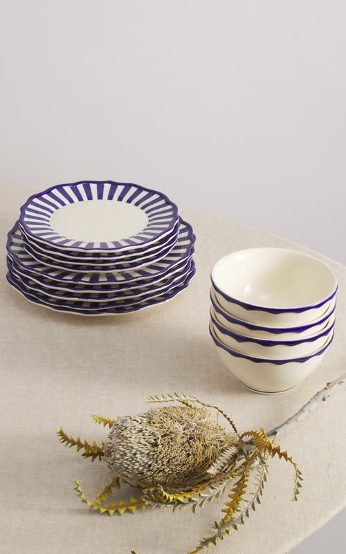 Maison Madison Home Riviera 12 Piece Set With Cereal Bowl In Multi