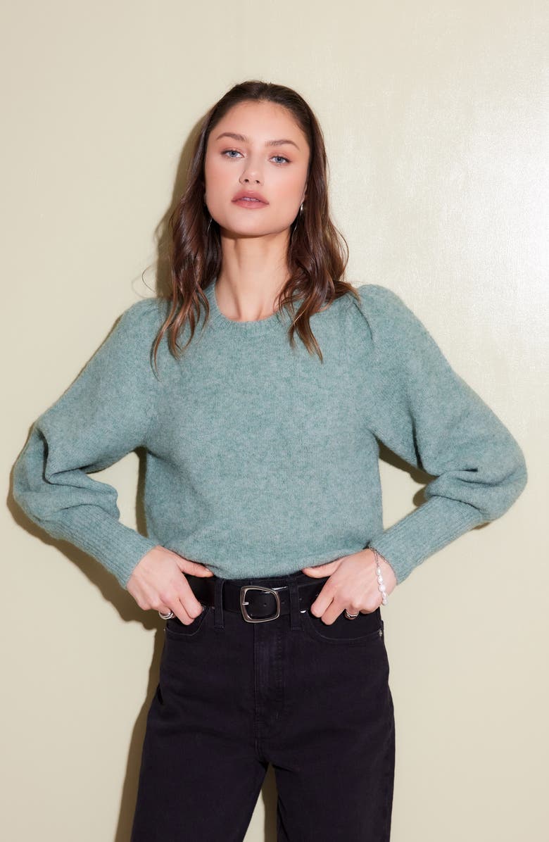 FIFTEEN TWENTY Lia Shirred Sweater, Alternate, color, 