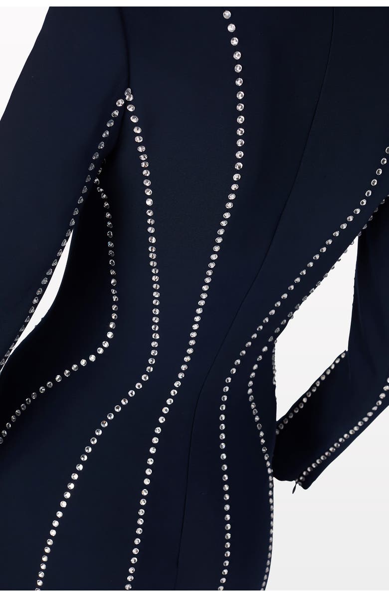 Jenny Packham Victoire Rhinestone-Embellished Maxi Gown, Alternate, color, Ink