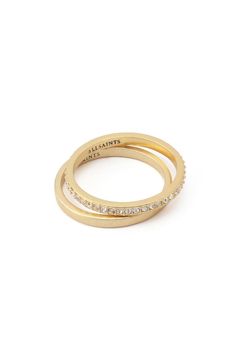 Set of Two Rings, Alternate, color, VINTAGE GOLD