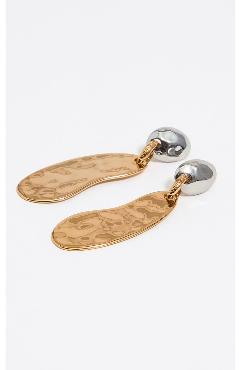 Bimba y Lola Two-Tone Textured Earring, Alternate, color, Multigold