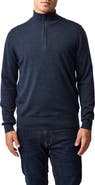 Rodd & Gunn Nobles Funnel Neck Merino Wool Half Zip Sweater