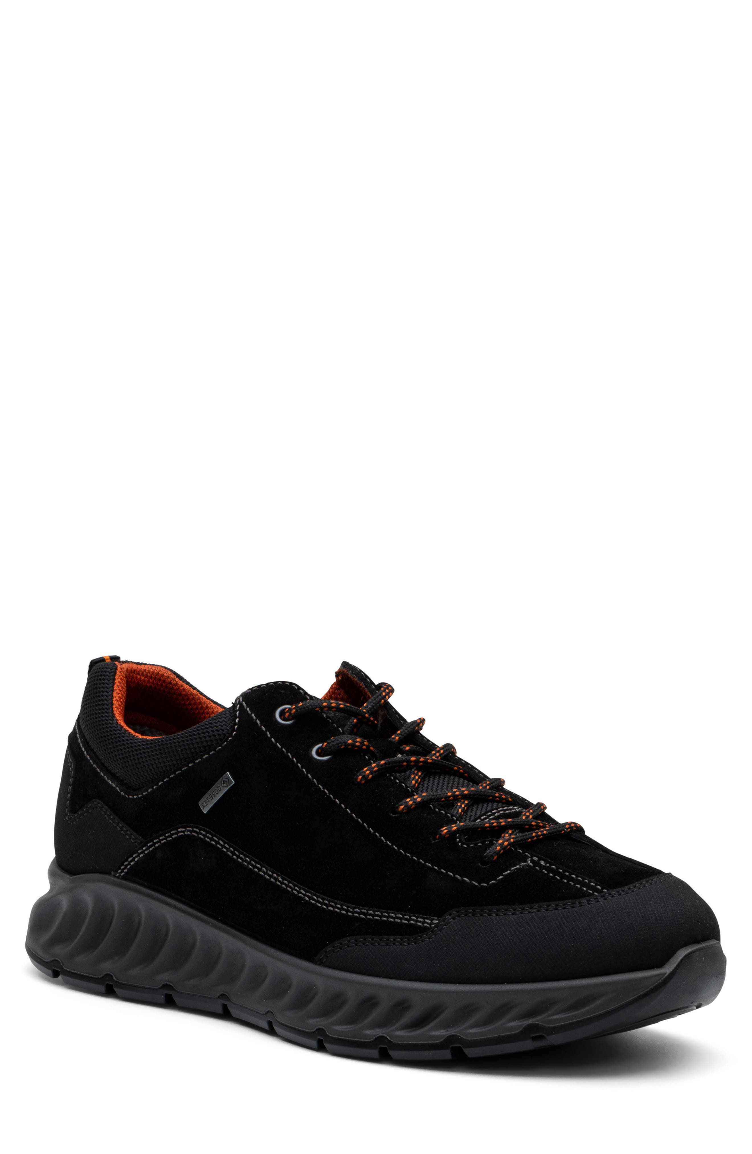 ara Petro Waterproof Sneaker, Main, color, Black