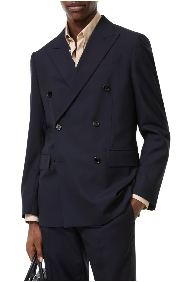 Wool Sloane Tailored Jacket, Main, color, Navy