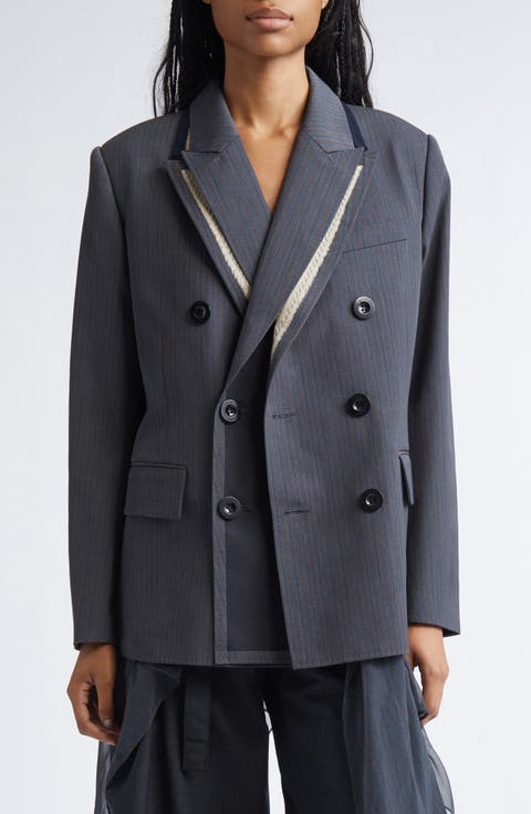 Stripe Doeskin Jacket