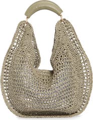 URBAN EXPRESSIONS HANDBAGS Straw Hobo Shoulder Bag