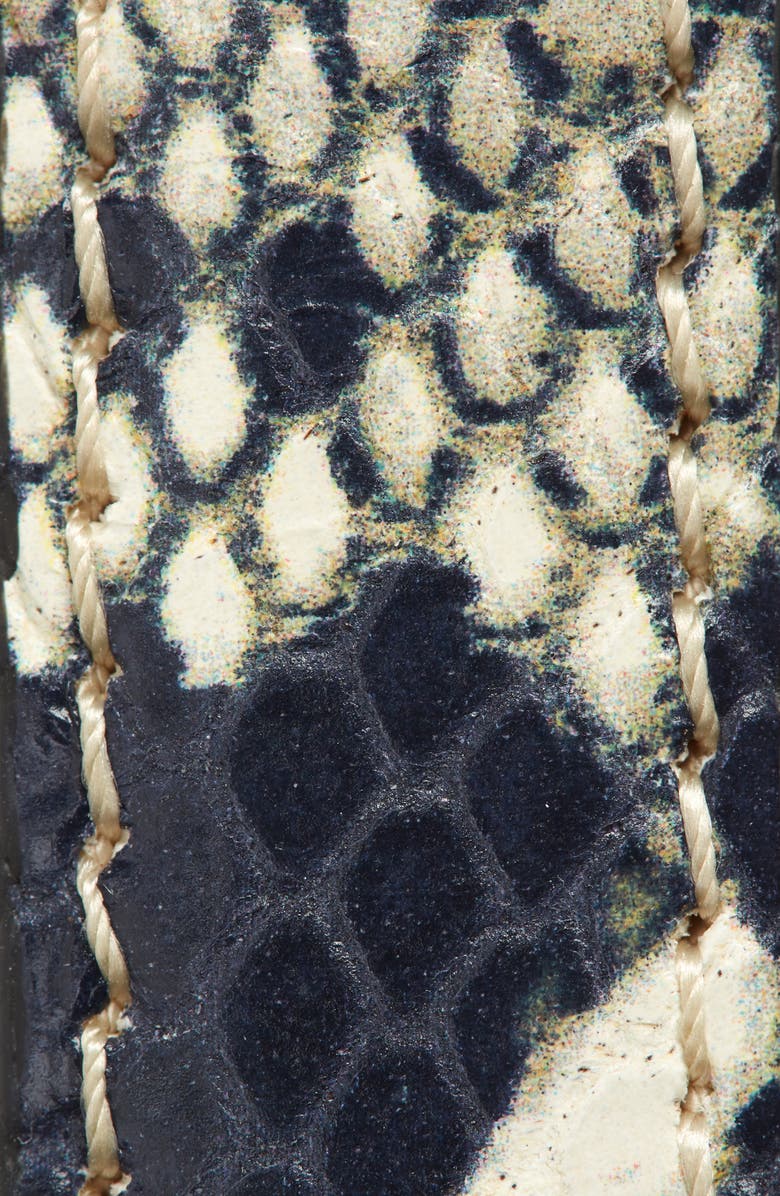 Khaite Julius Snake Print Leather Belt, Alternate, color,