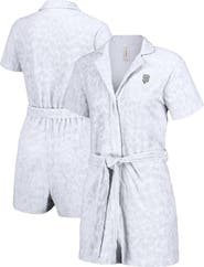 LUSSO Women's Lusso White San Francisco Giants Trixie Cheetah Romper