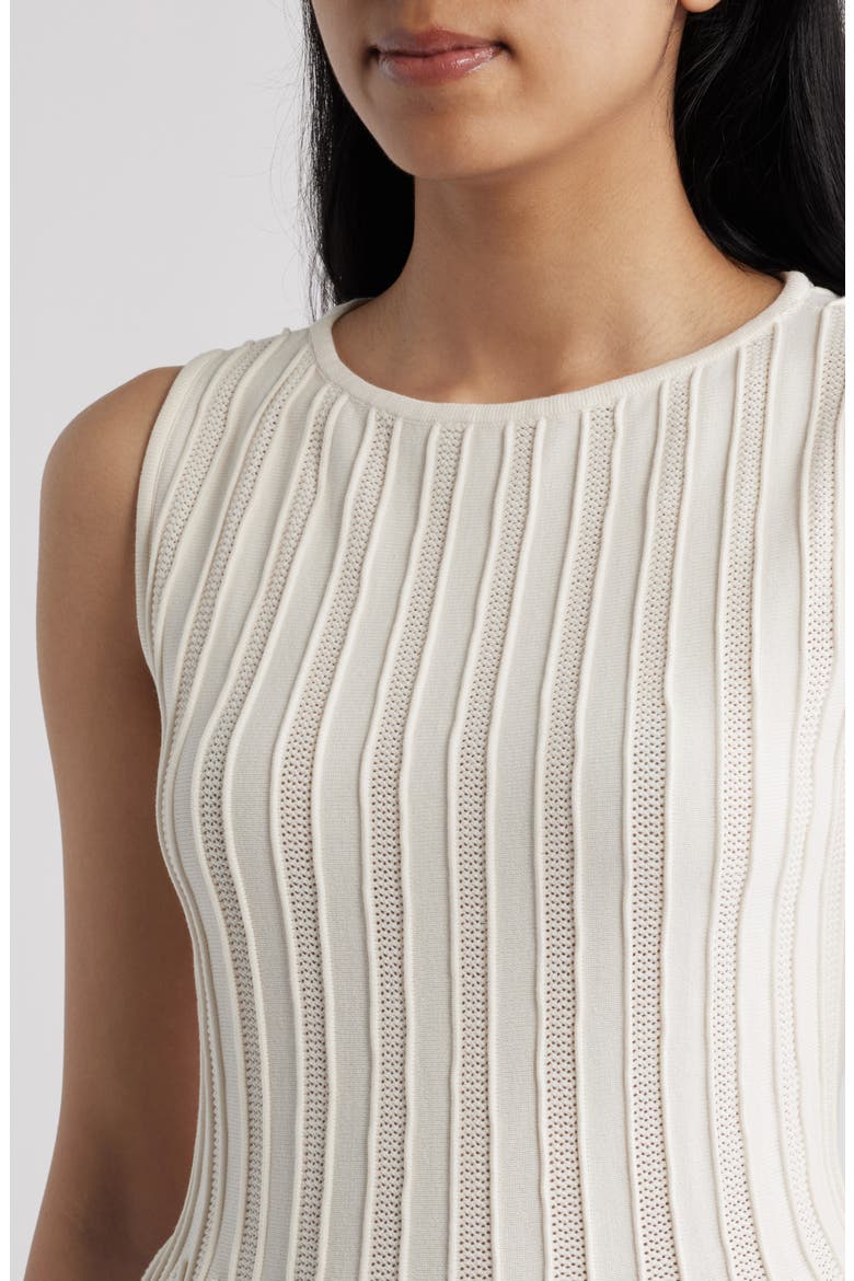 Rib Peplum Tank, Alternate, color, WHITE DOVE