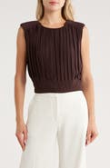 JASON WU Pleated Sleeveless Crop Top
