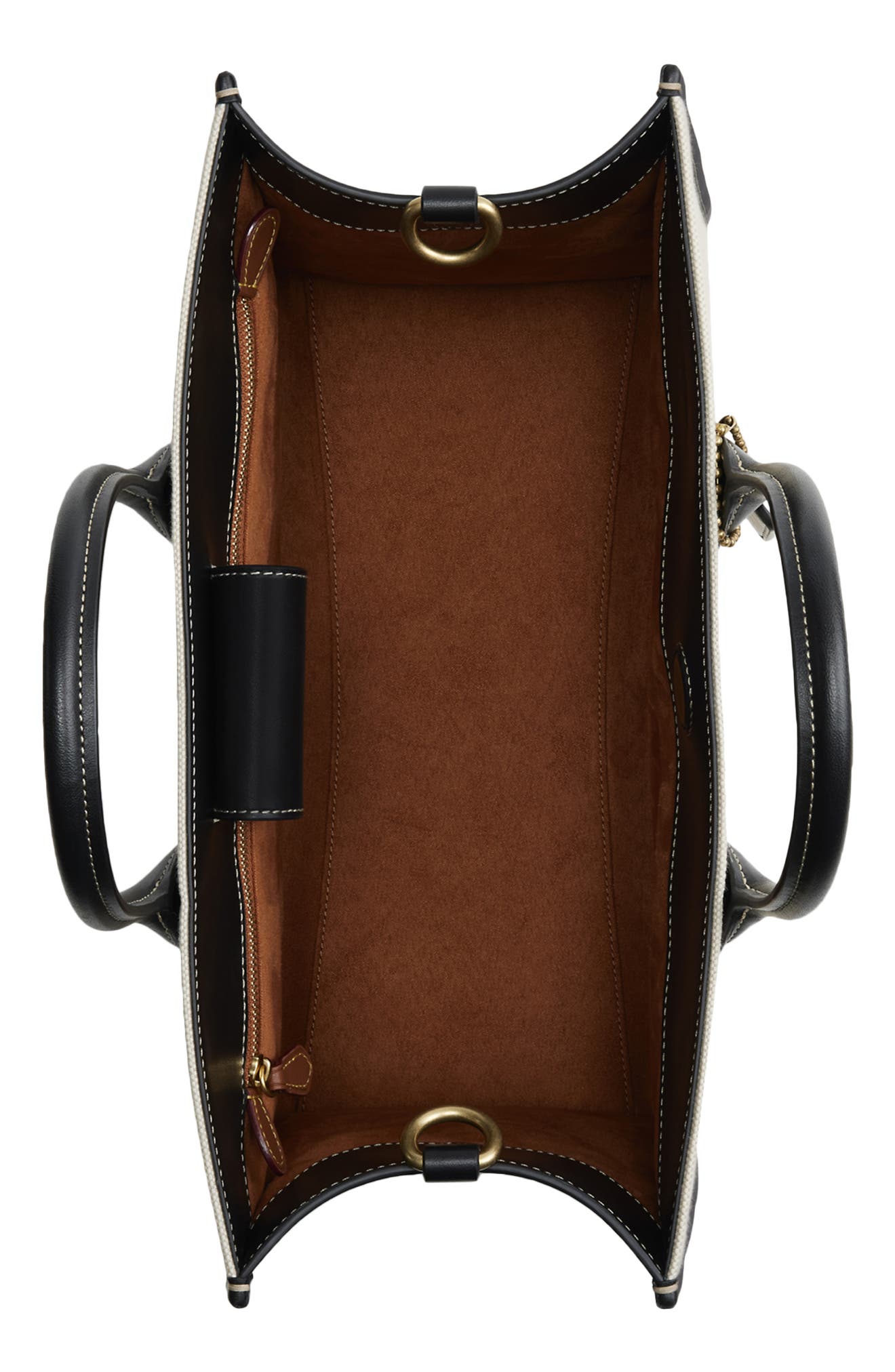 COACH Ace Canvas & Leather Tote, Alternate, color, 