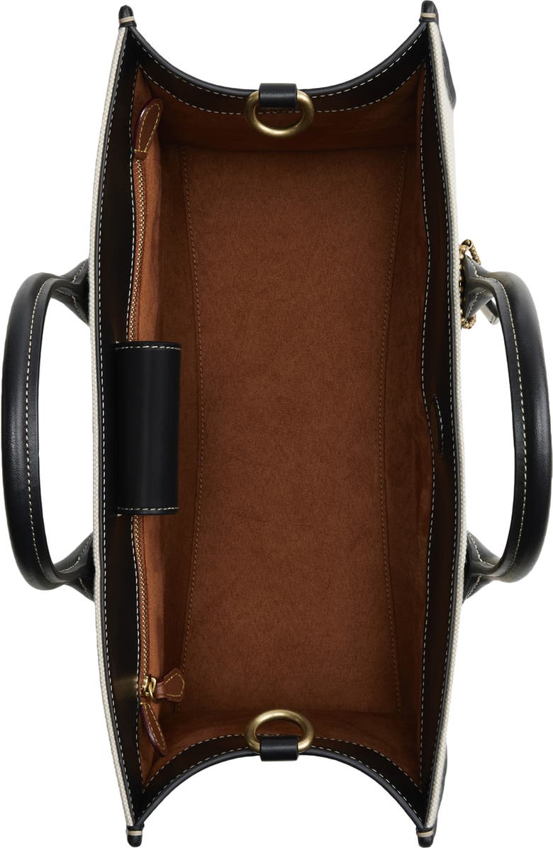 COACH Ace Canvas & Leather Tote, Alternate, color,