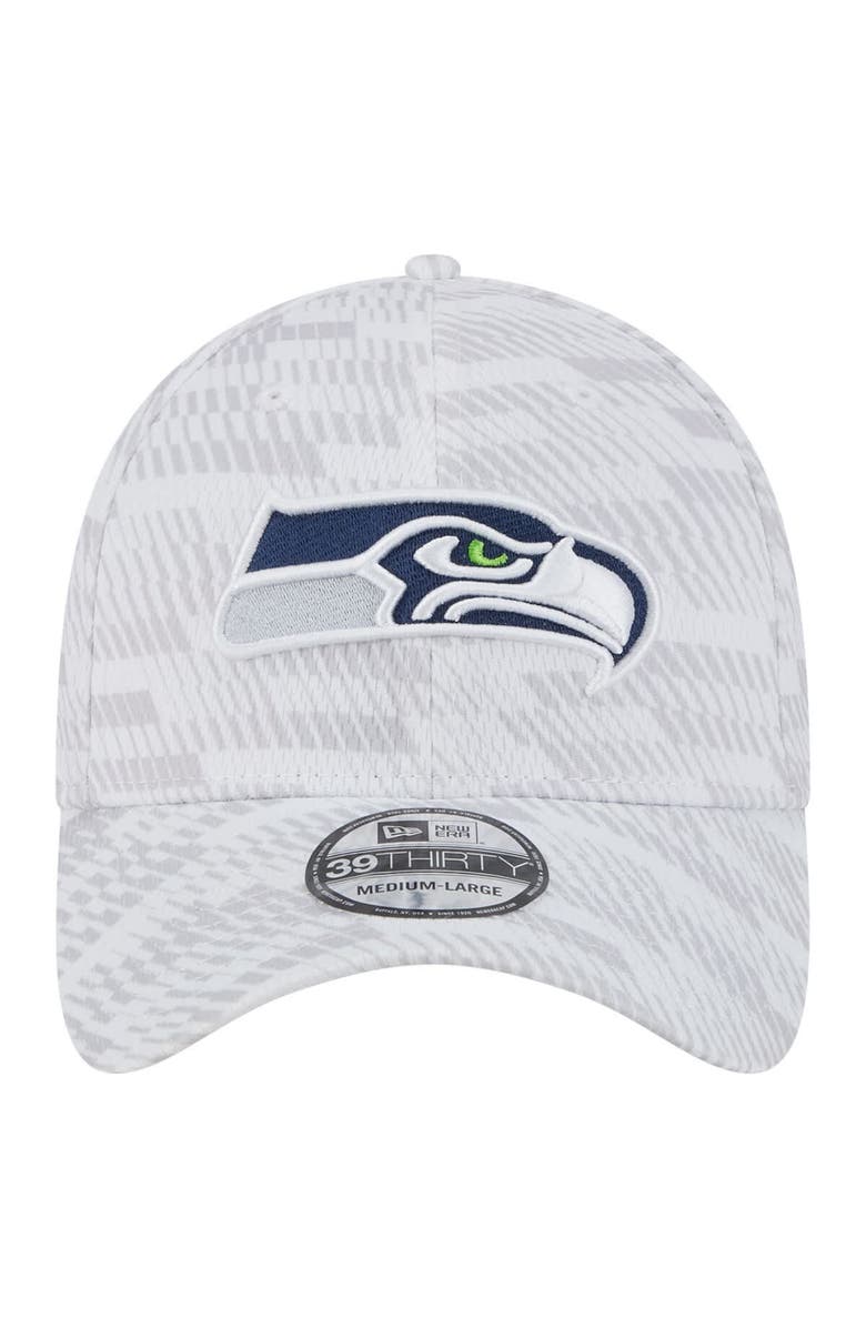 New Era Men's New Era  White Seattle Seahawks Gameday Graded 39THIRTY Flex Hat, Alternate, color, 