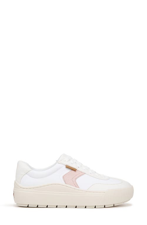Dr. Scholl's Women's Time Off Win Lace Up Platform Sneakers In White Tofu