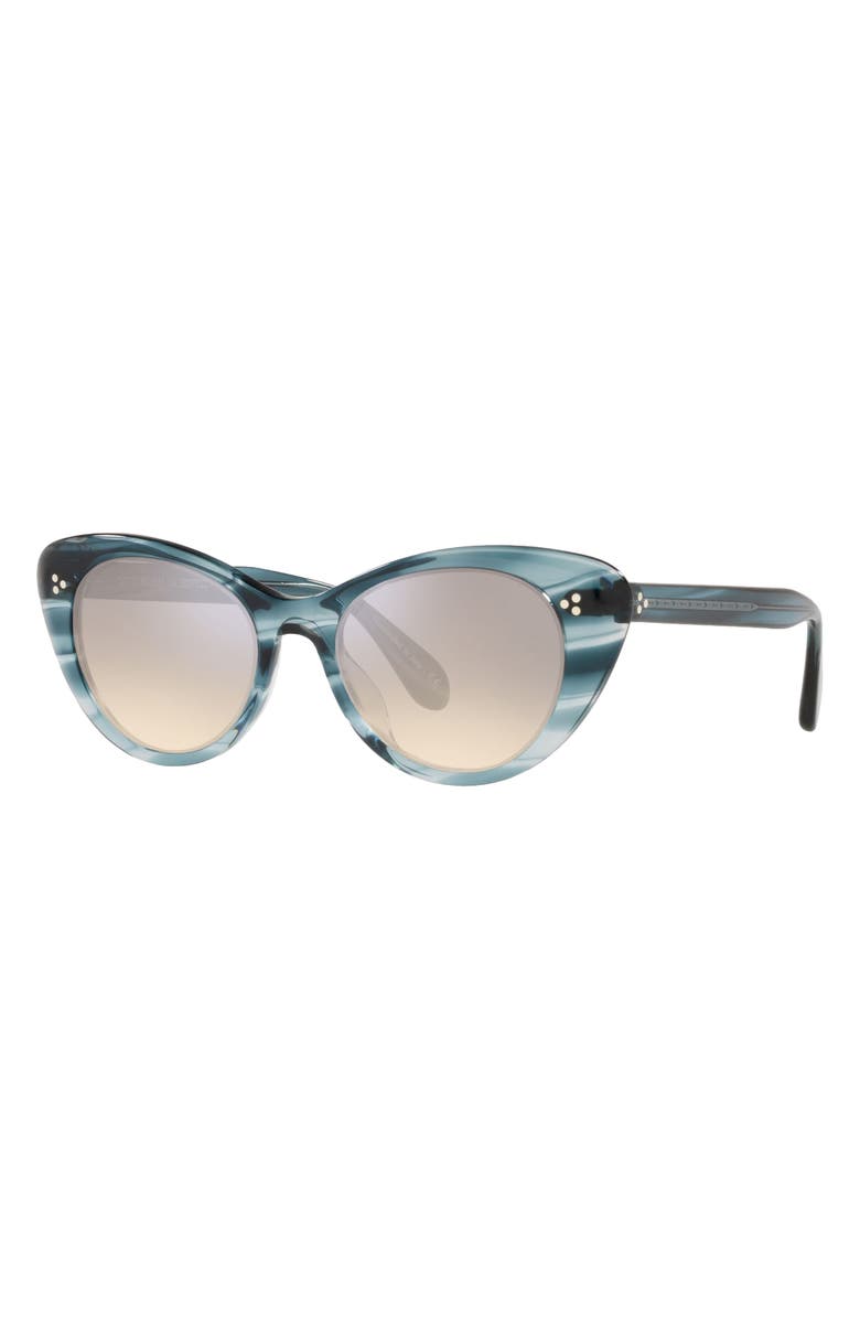 Oliver Peoples Rishell 51mm Cat Eye Sunglasses, Alternate, color,