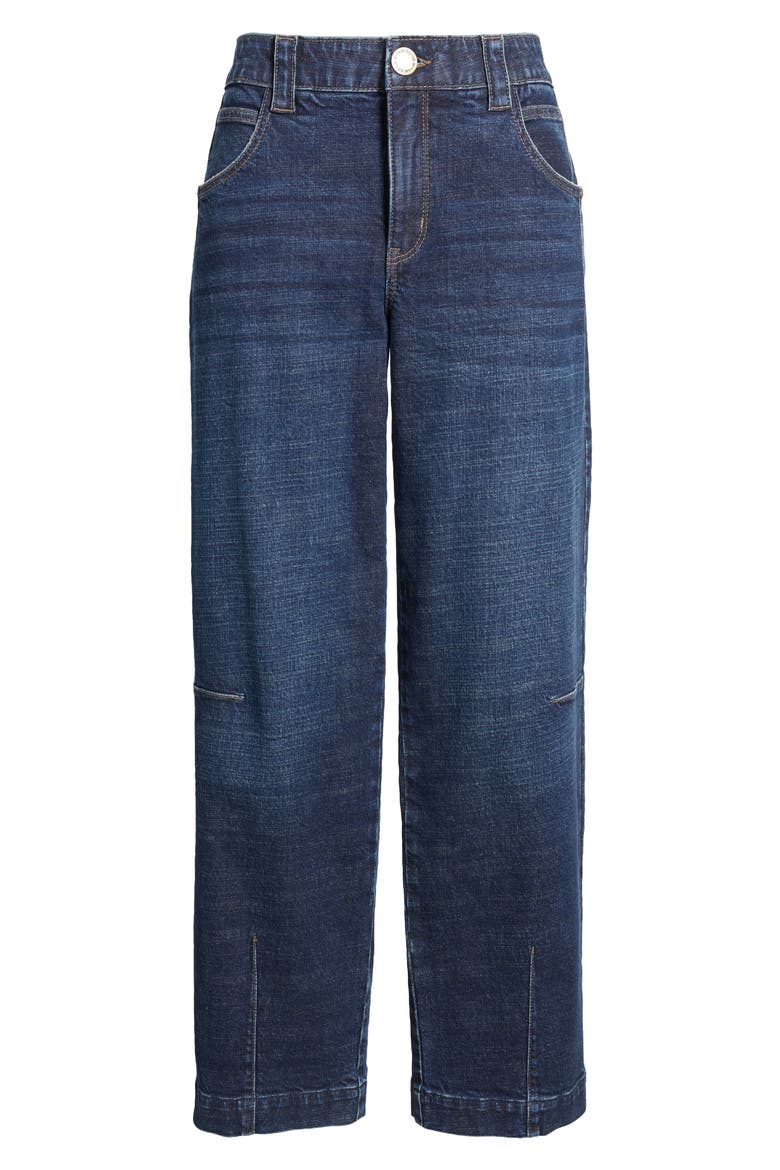 Skyrise High Waist Barely Barrel Jeans, Alternate, color, INDIGO