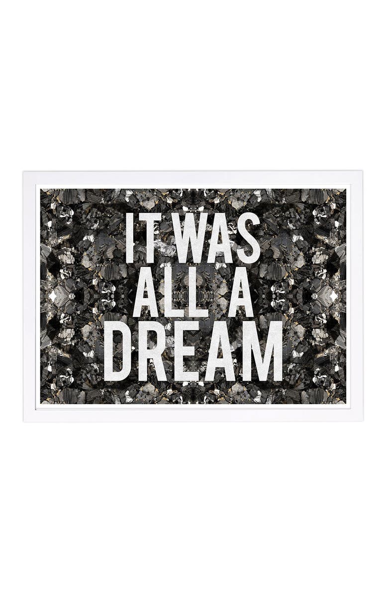 Wynwood Studio All A Dream Glitter Framed Art, Main, color, Multi