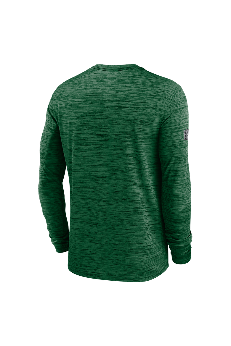 Men's Nike Green New York Jets Sideline Offensive Transition Velocity Dri-FIT Long Sleeve T-Shirt, Alternate, color, Green