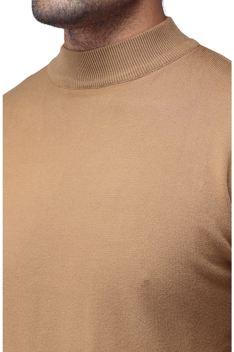 Core Mock Neck Knit Sweater, Alternate, color, BRITISH KHAKI