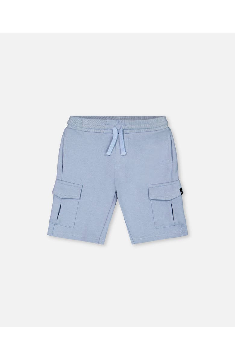 Deux par Deux Little Boy's French Terry Short Pale Blue, Main, color, Pale Blue