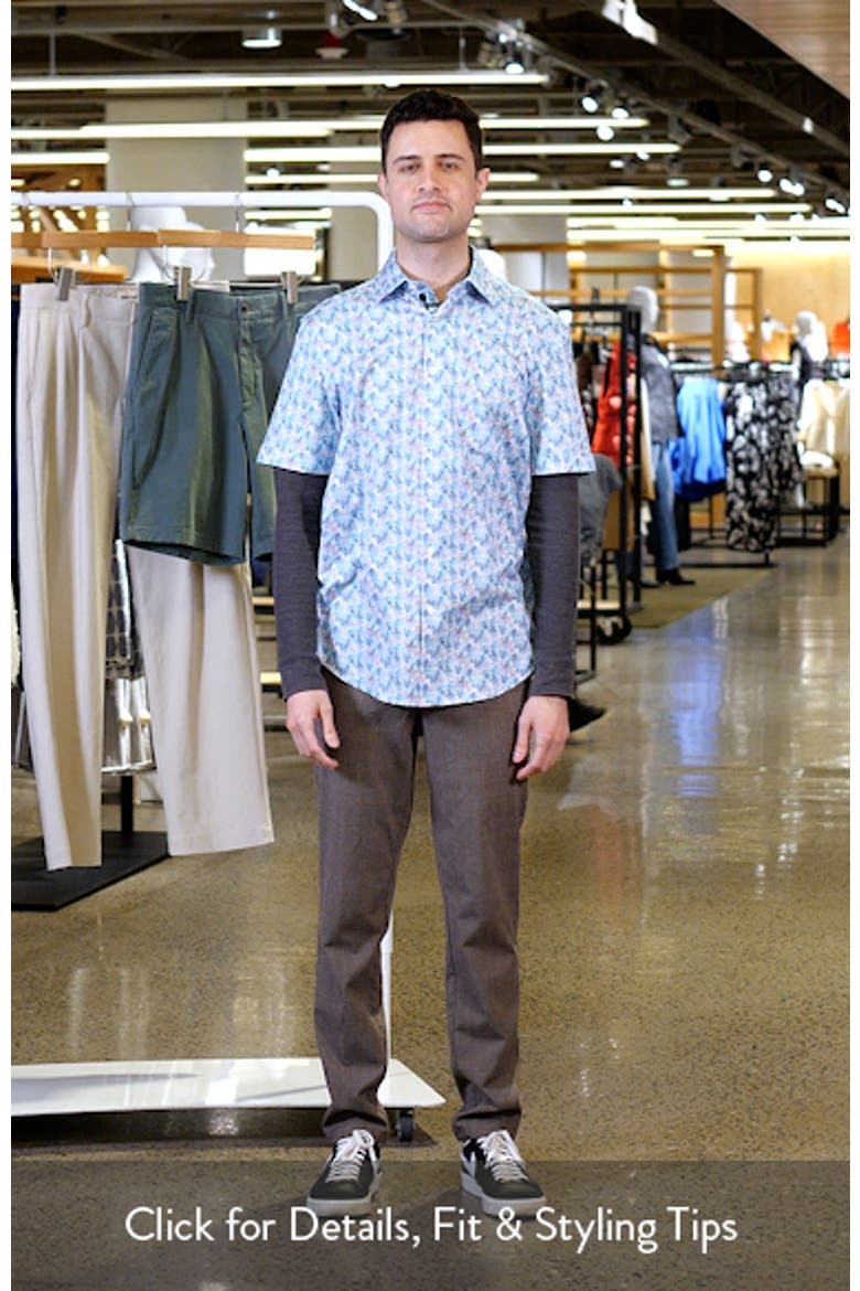 Miles OoohCotton® Solid Short Sleeve Button-Up Shirt video