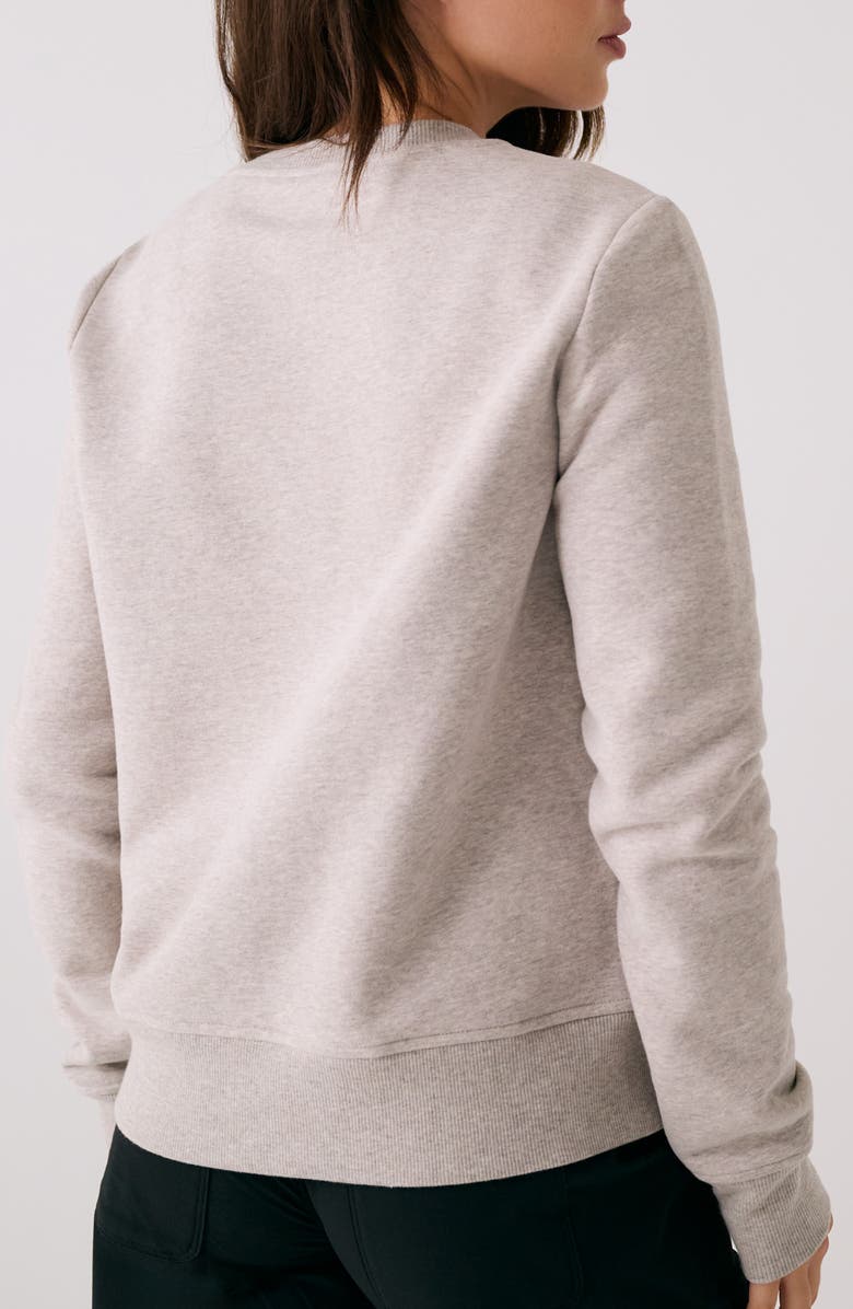 Lole Icon Crewneck Sweatshirt, Alternate, color, Pebble Heather