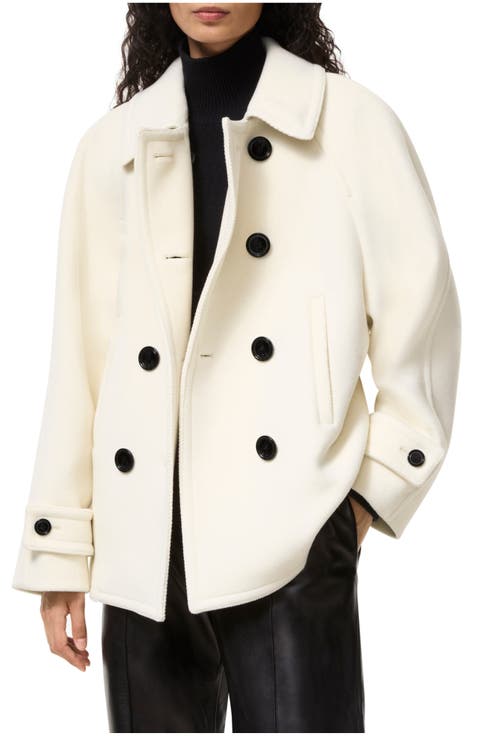 Wool Blend Pea Coat