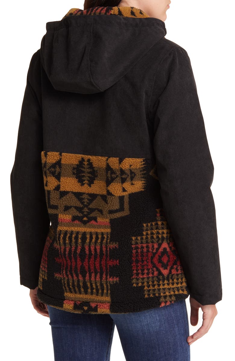 Pendleton Blanca Mix Media Zip-Up Hooded Jacket, Alternate, color,