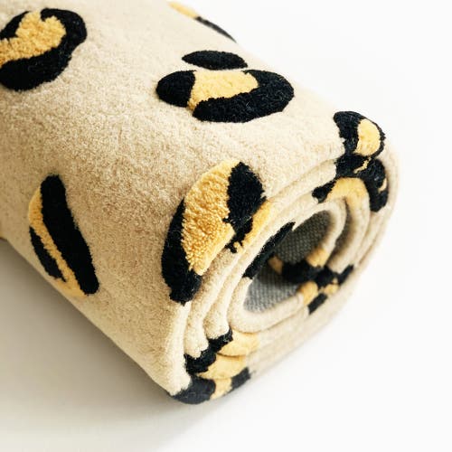 Maison Deux Leopard Rug In Neutral
