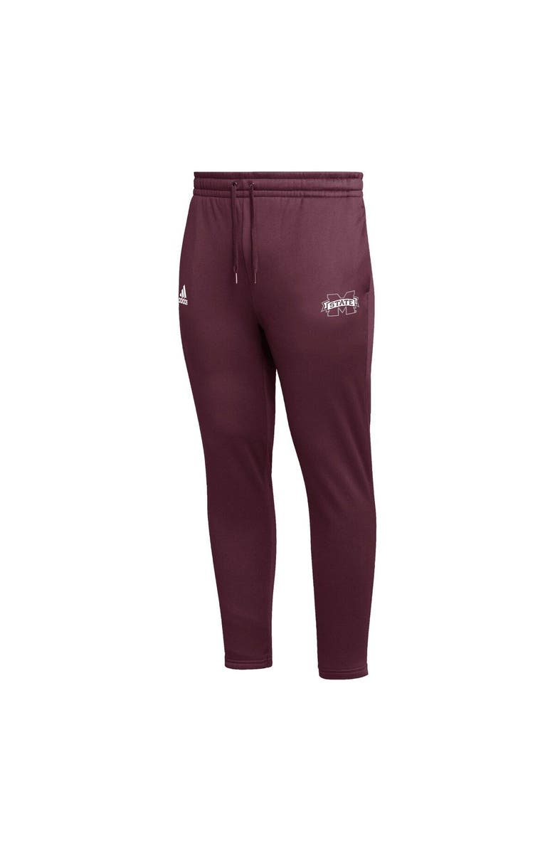 adidas Men's adidas Maroon Mississippi State Bulldogs AEROREADY Tapered Pants, Alternate, color, Maroon