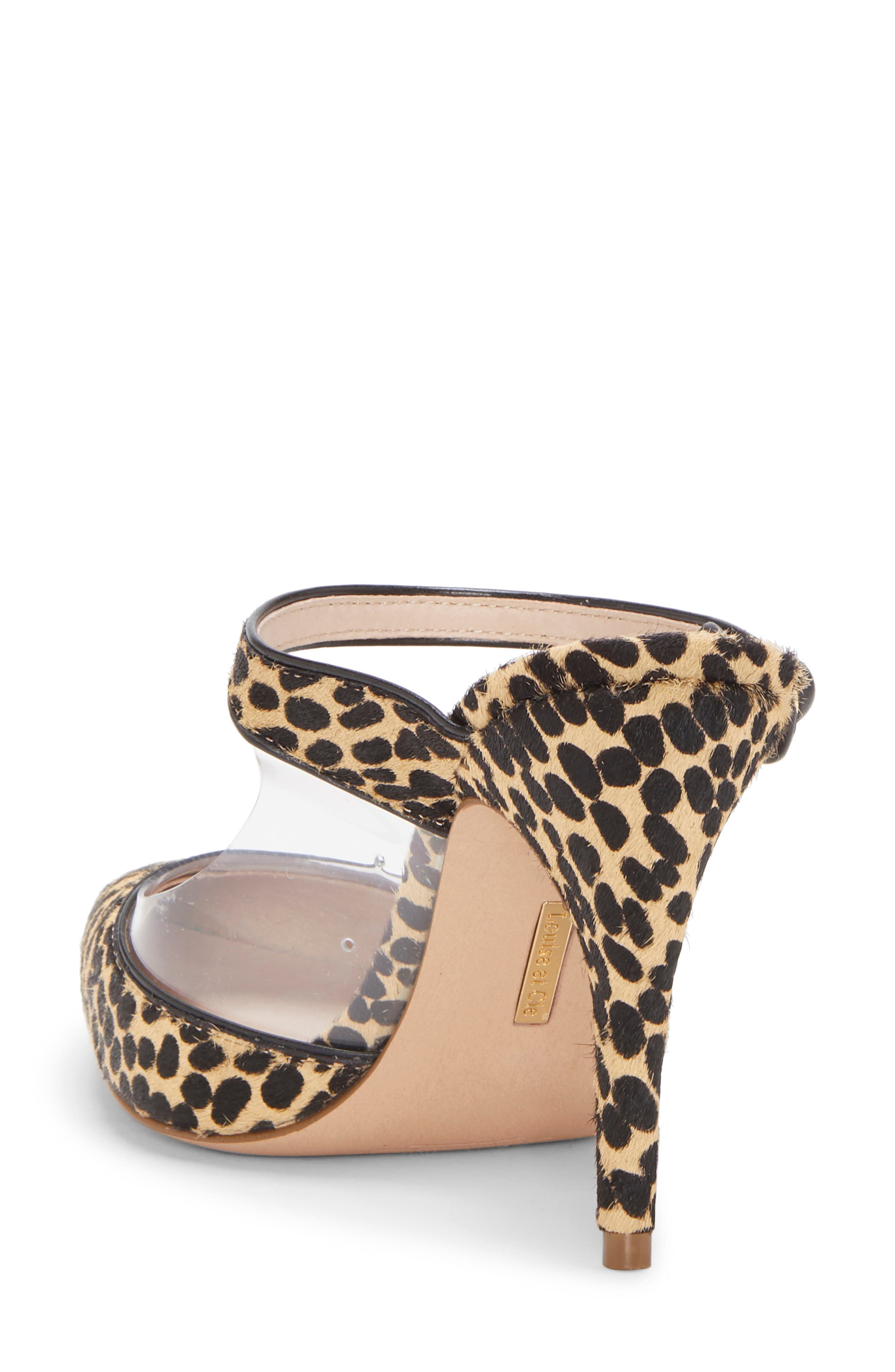 Joykiss Mule, Alternate, color, LEOPARD PRINT CALF HAIR