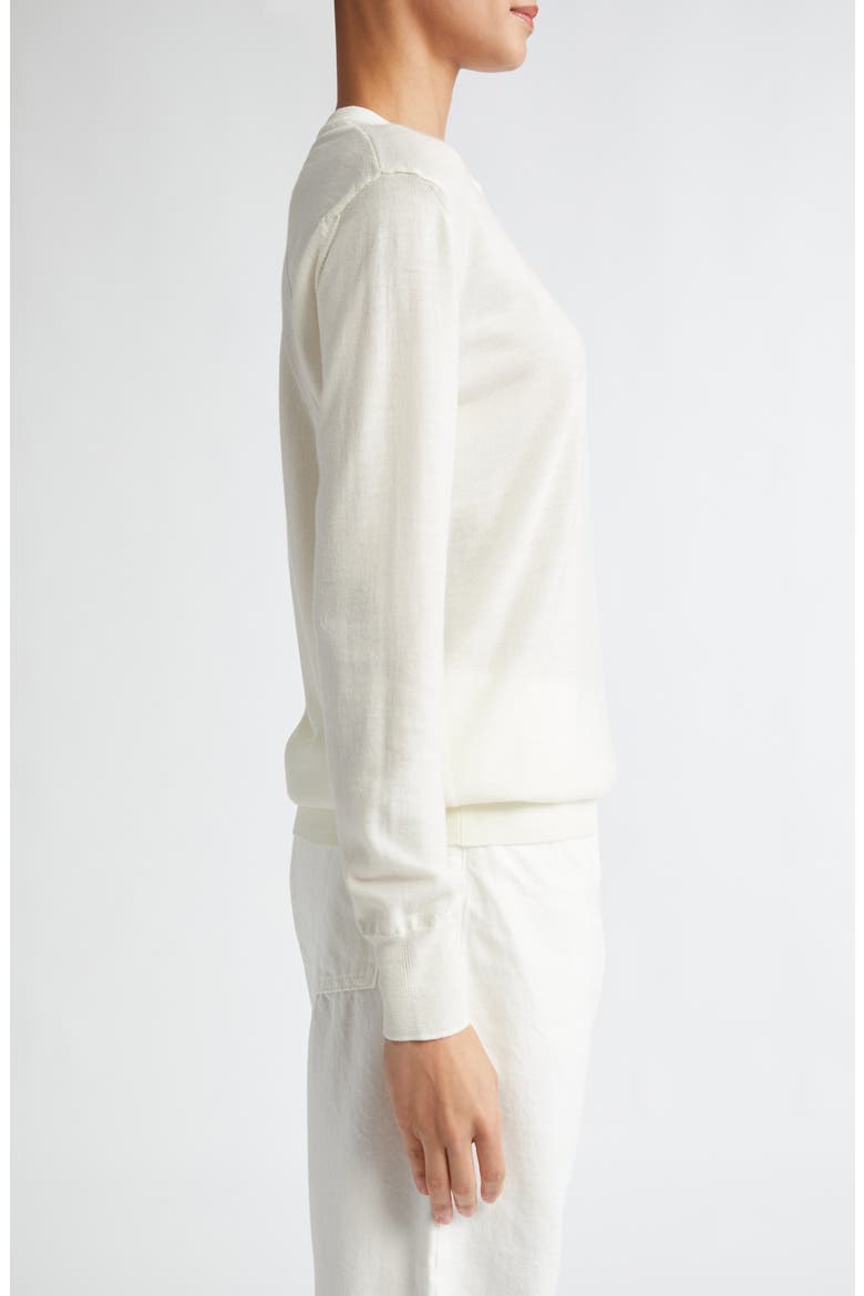 Superfine Merino Wool Crewneck Sweater, Alternate, color, NATURAL