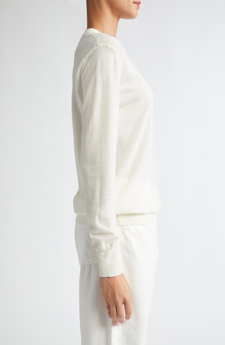 Jil Sander Superfine Merino Wool Crewneck Sweater, Alternate, color, 