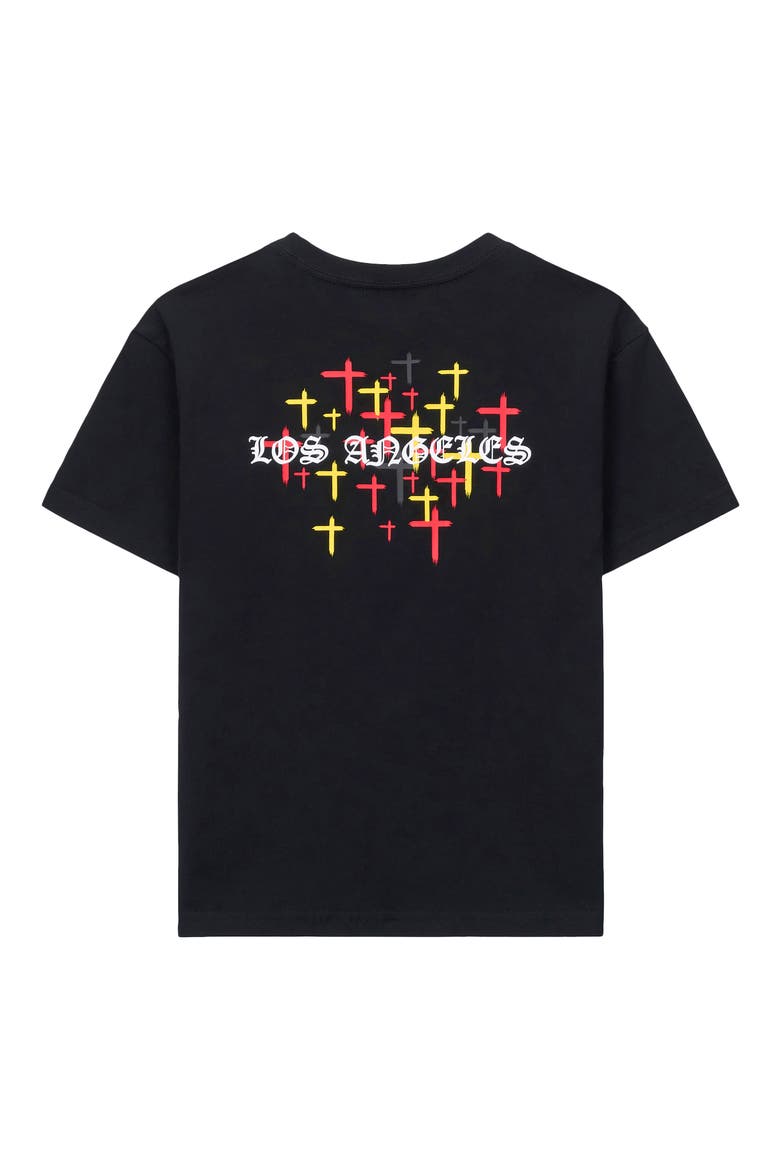 Kids' Lawson Cotton Graphic T-Shirt, Alternate, color, BLACK OLD ENGLISH LA