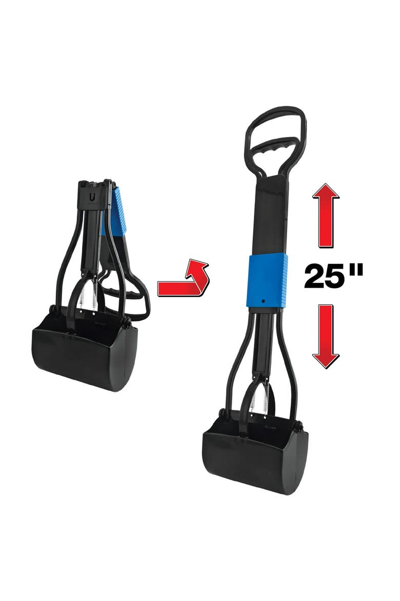 27 Inch EZ Fold Pooper Scooper for Dogs, Easy Storage, Alternate, color, Multicolored