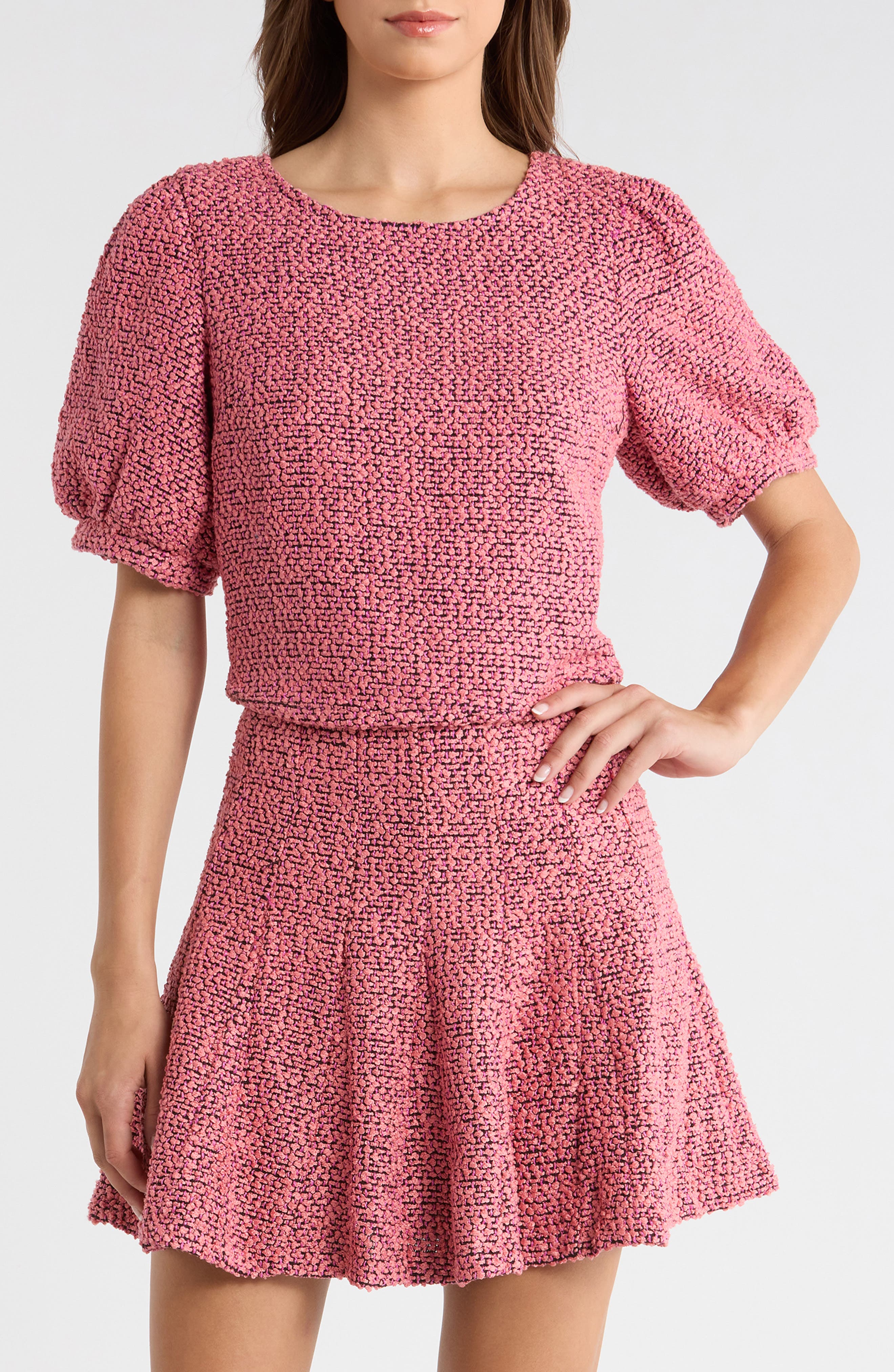 Crop Tweed Top - image 3