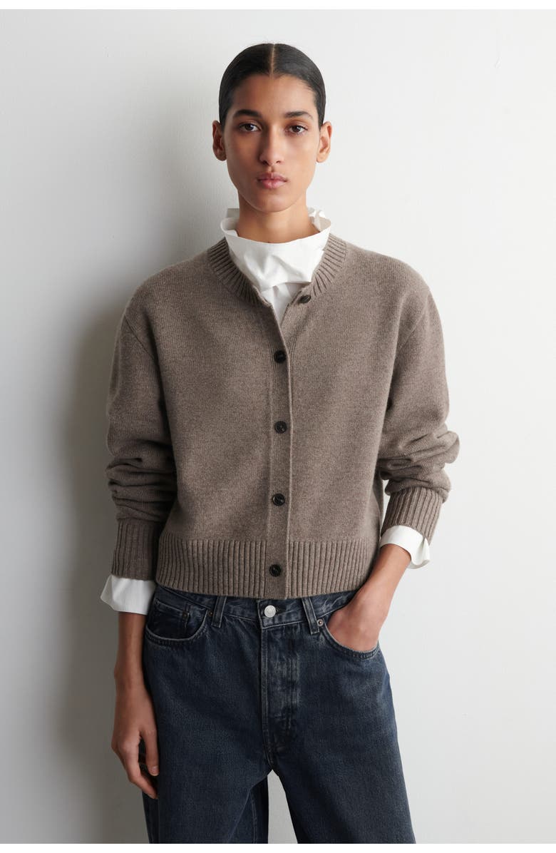 COS Merino Wool Sweater, Main, color, Beige Mélange